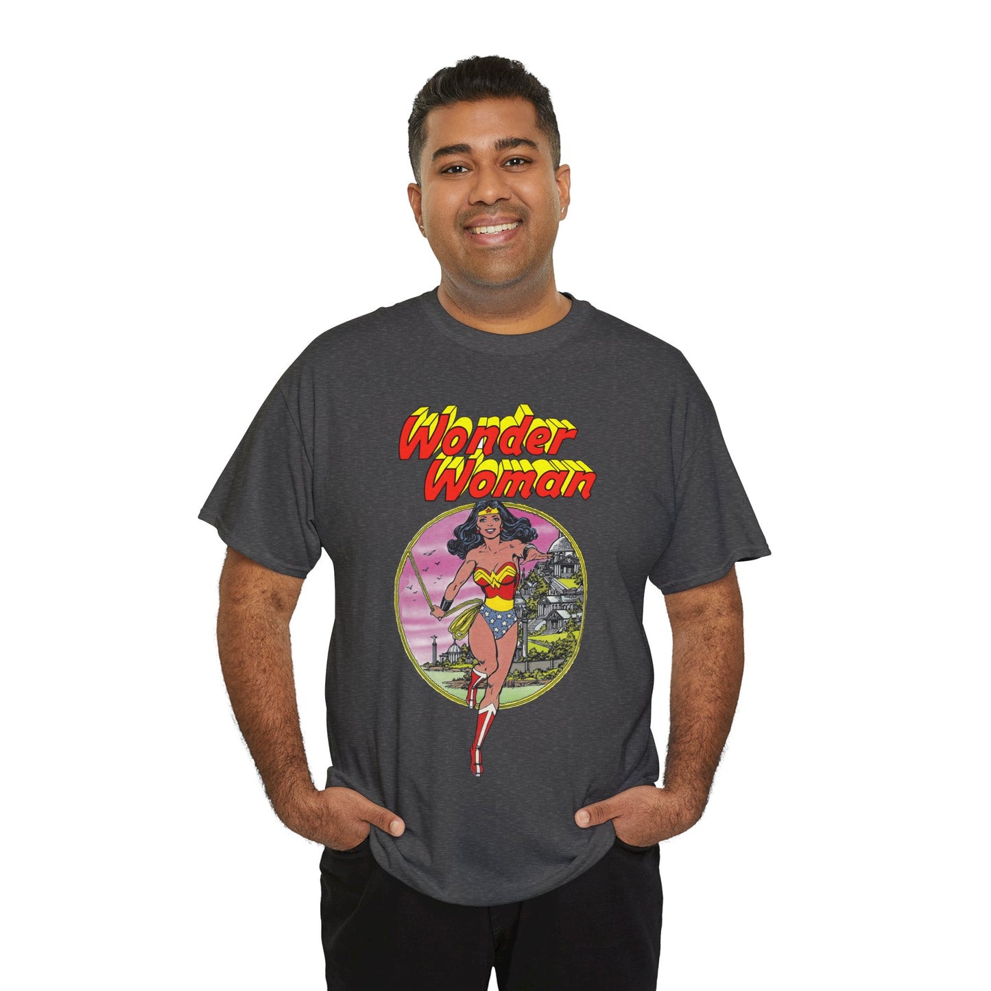 Wonder Woman T-Shirt - George Perez Art - Justice League 1980s Postcard Set - JLA Member - Diana from Themyscira - DC Comics