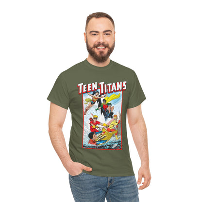 Teen Titans T-Shirt - John Byrne Art - Robin, Wonder Girl, Kid Flash, Speedy, Aqualad - DC Comics