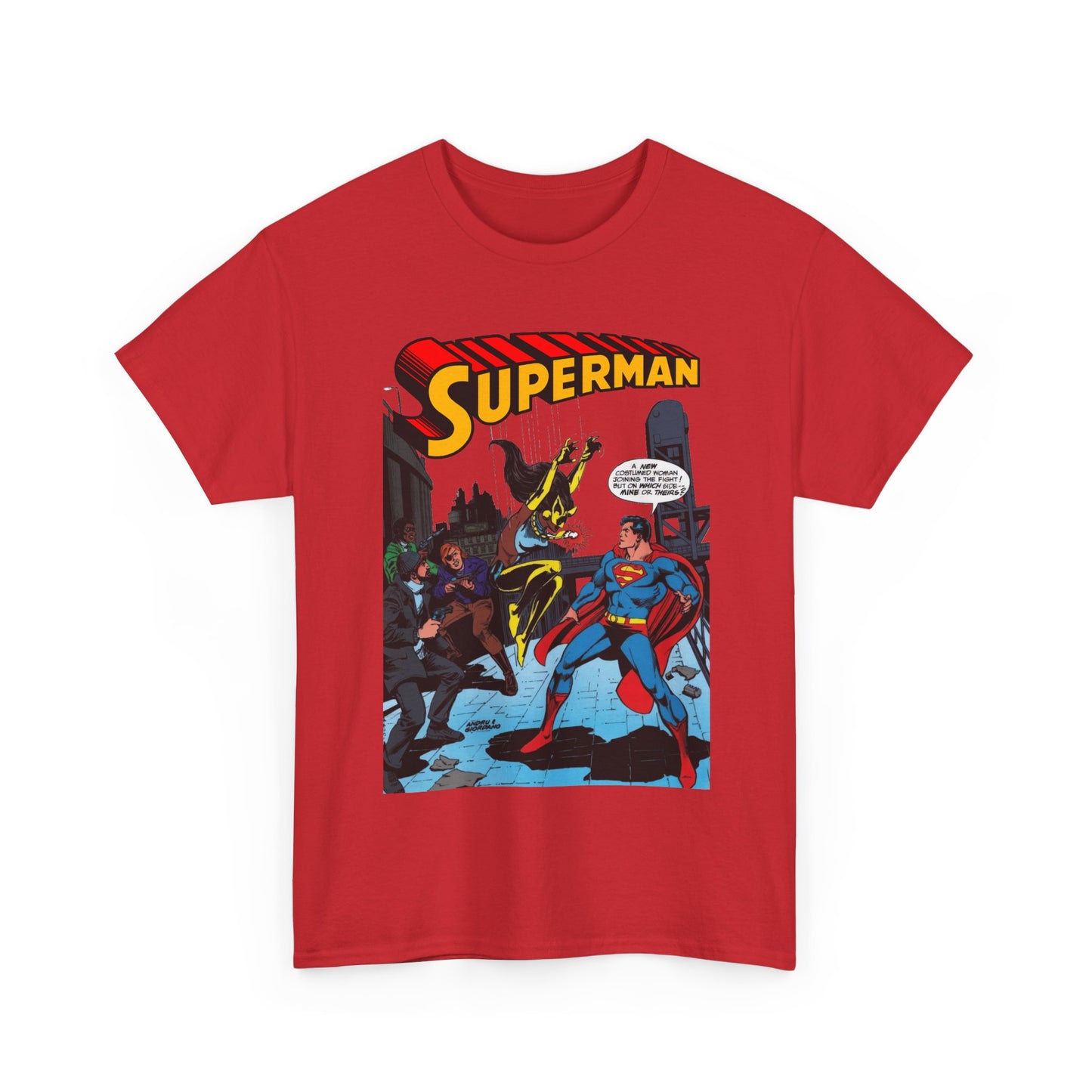 Superman T-Shirt - Ross Andru Art - First Appearance of Vixen in Action Comics #521 - DC Comics
