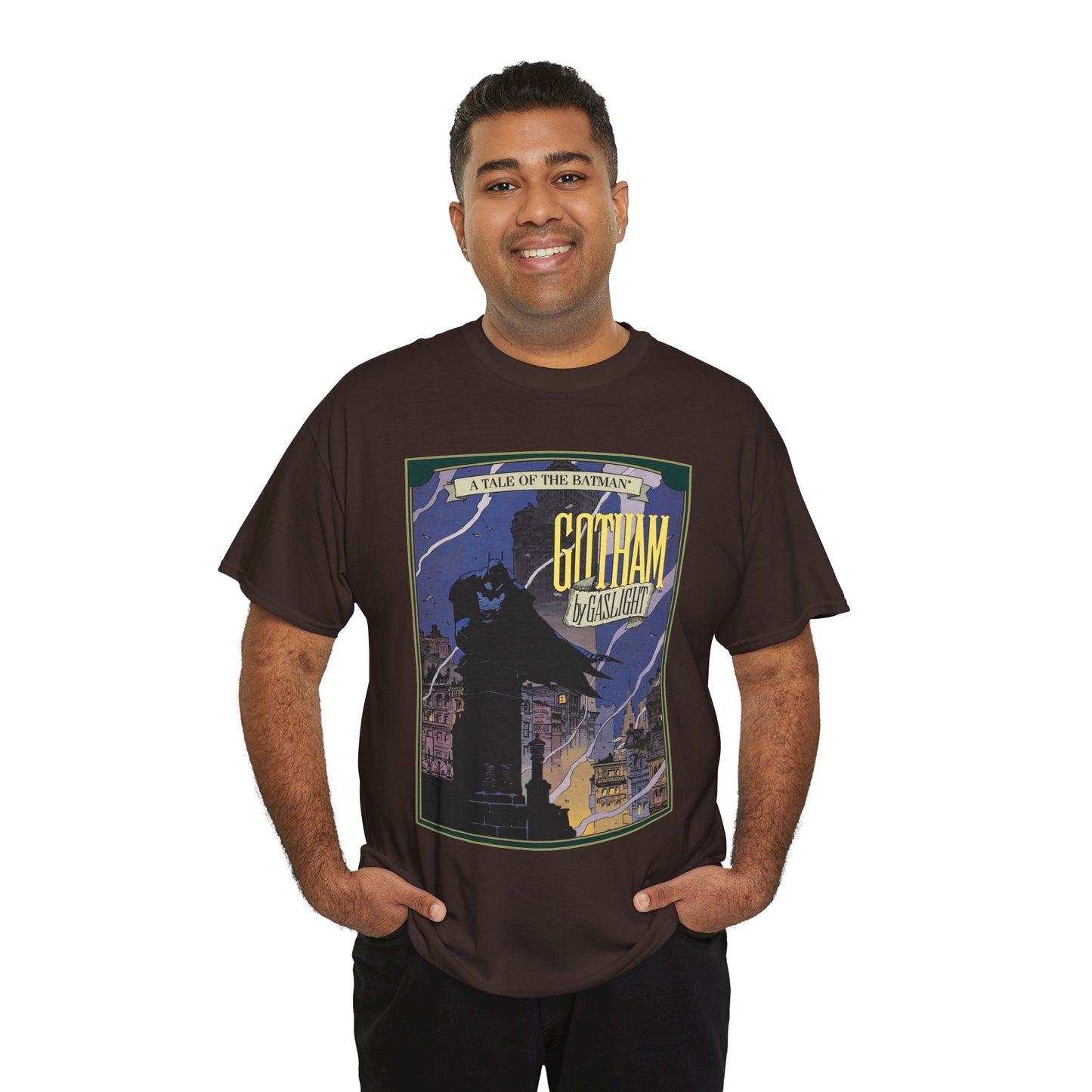 Batman: Gotham by Gaslight T-Shirt - Mike Mignola Art - 19th Century Jack the Ripper Story - Elseworlds - DC Comics