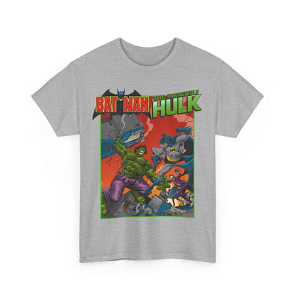 Batman Vs Incredible Hulk T-Shirt - DC Comics & Marvel - Joker - 1970s Team-Up