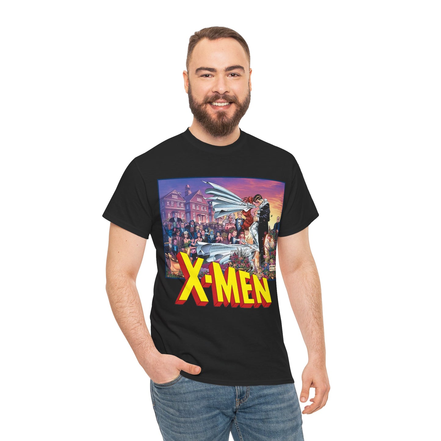 X-Men T-Shirt - Andy Kubert Art - Wedding of Scott & Jean Grey - Marvel Comics