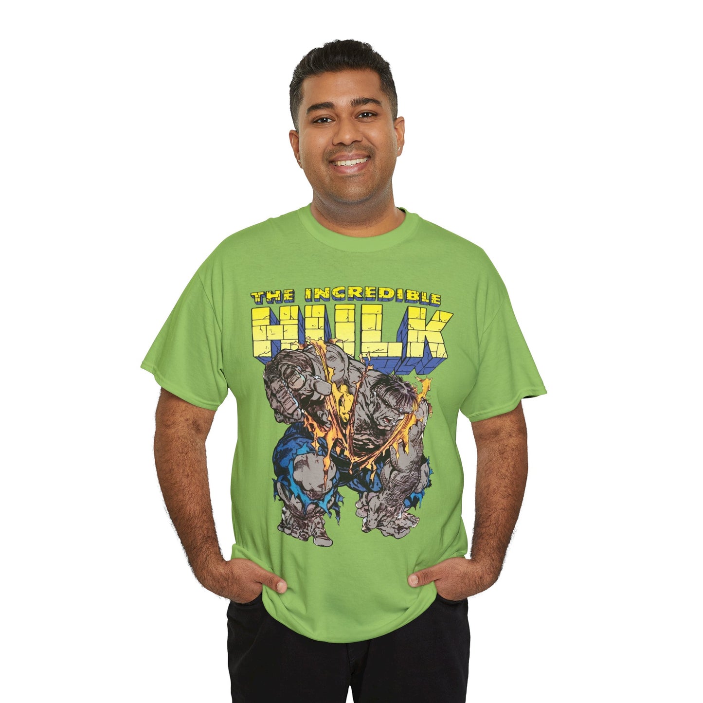 Incredible Hulk T-Shirt - Todd McFarlane Art - Marvel Comics - Grey Hulk, Bruce Banner