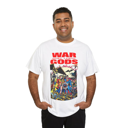 War of the Gods T-Shirt - George Perez Art - Wonder Woman Story - Superman, Captain Marvel, Hawkman, Firestorm, Dr Fate, Troia, Lobo, Batman - DC Comics