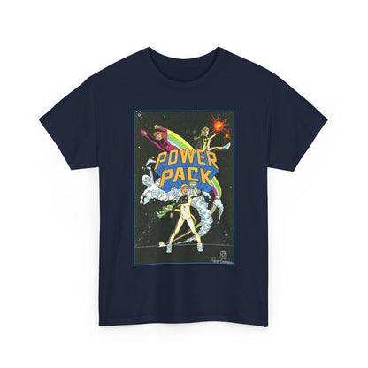 Power Pack T-Shirt - June Brigman, Roy Richardson, Bob Share Art - Ad Recreation - Marvel Comics