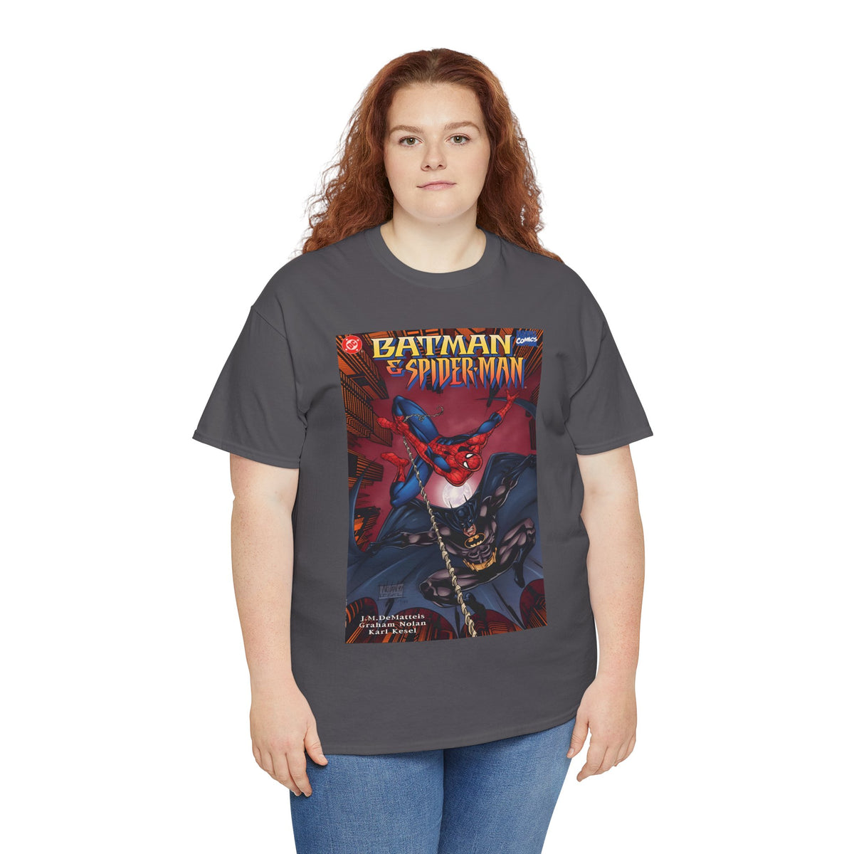 Batman & Amazing Spider-Man T-Shirt - Graham Nolan Art - DC & Marvel Comics