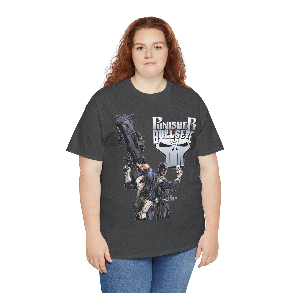 Punisher Vs Bullseye T-Shirt -Mike Deodato Jr Art - Marvel Comics