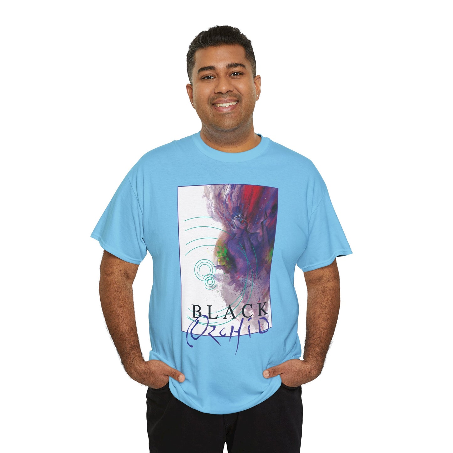 Black Orchid T-Shirt - Dave McKean Art - Neil Gaiman 1980s Story - DC/Vertigo Comics