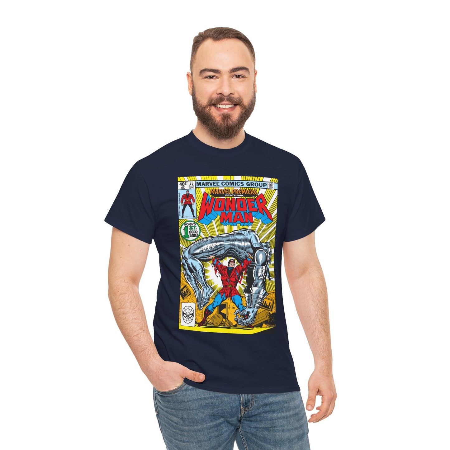 Wonder Man T-Shirt - Marvel Premiere #55 Cover Art - Avengers Member - Marvel Comics