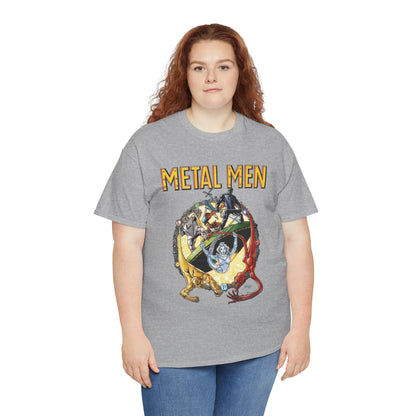 Metal Men T-Shirt - George Perez Art - DC Comics - Classic Silver Age Team - Mercury, Iron, Tin, Gold