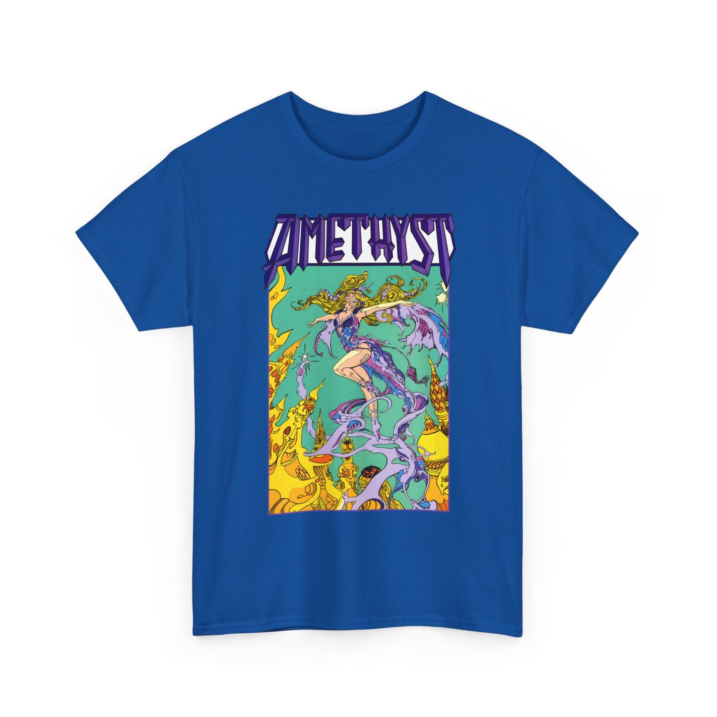 Amethyst T-Shirt - Esteban Maroto Art - Princess of Gemworld - 1980s Series - DC Comics