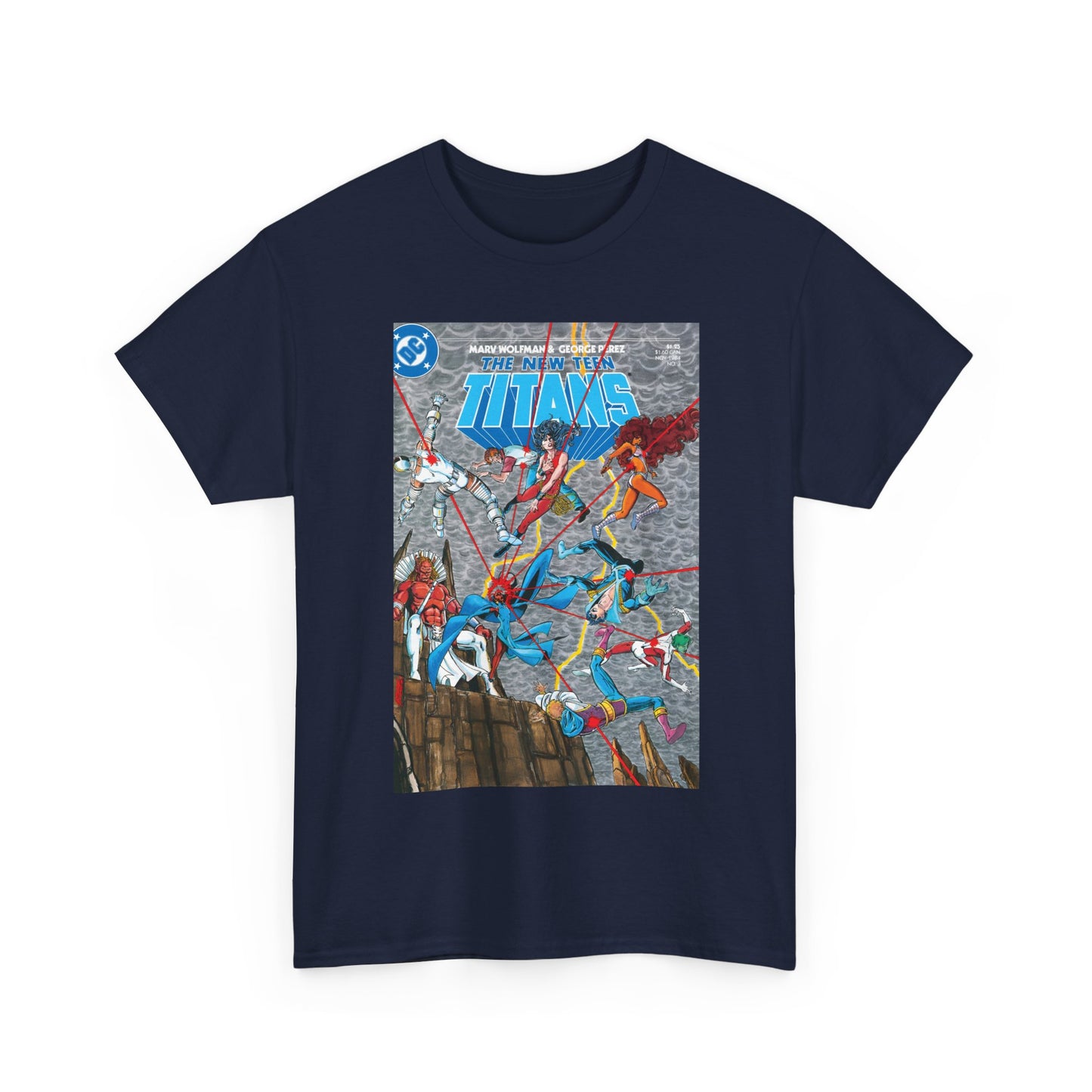 New Teen Titans T-Shirt - George Perez Art - Trigon the Terrible - DC Comics
