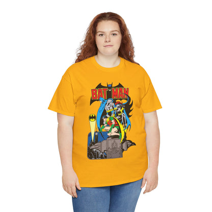 Batman, Robin & Batgirl T-Shirt - José Luis García-López Art - DC Comics Style Guide - 1970s Retro Art - Gotham City - Bat Signal