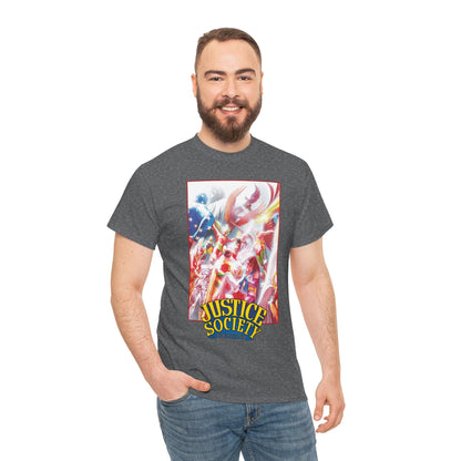 Justice Society of America T-Shirt - Alex Ross Art - JSA - Power Girl, Huntress, Robin, Starman, Hawkman - DC Comics