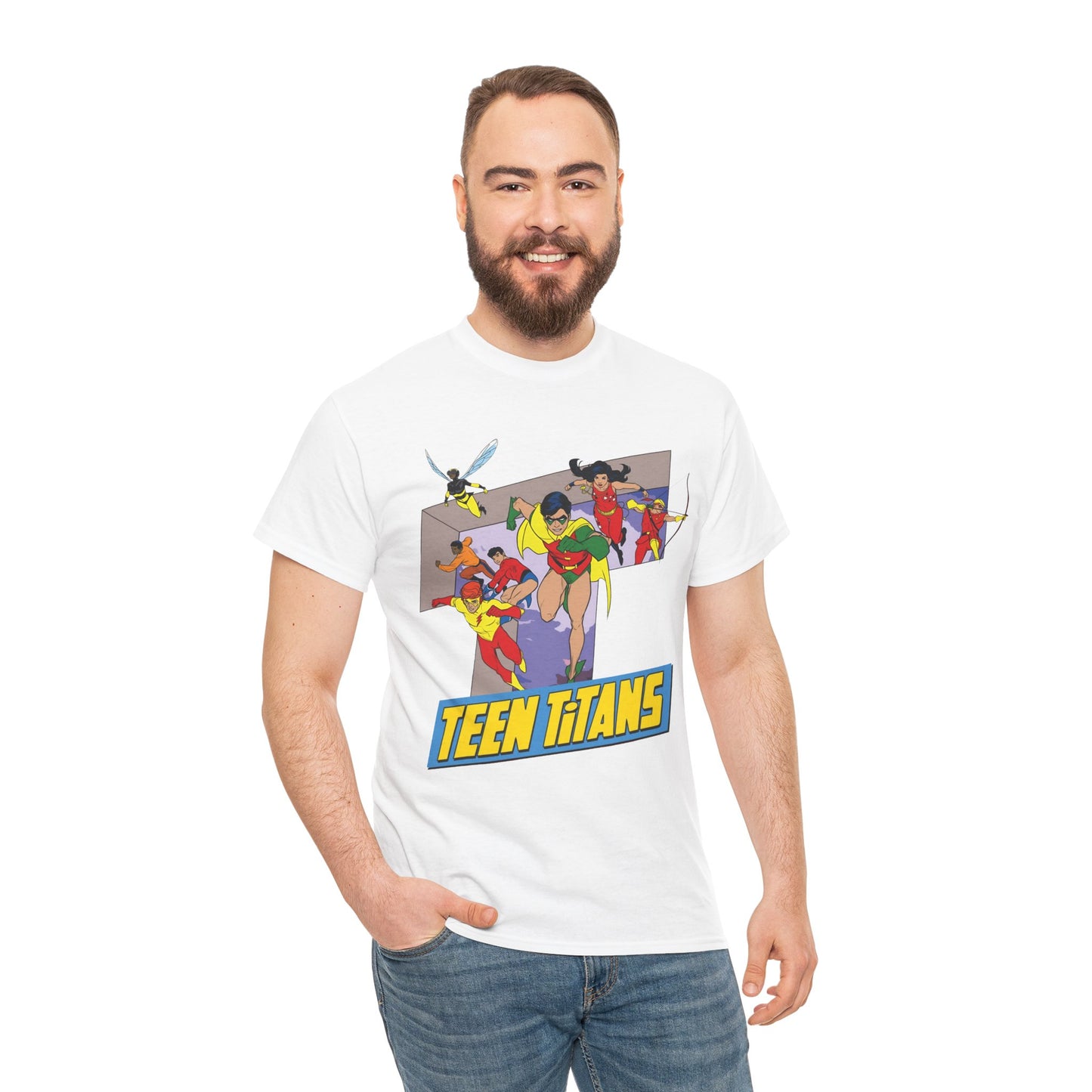 Teen Titans T-Shirt - Robin, Wonder Girl, Kid Flash, Speedy, Bumblebee, Mal, Aqualad - DC Comics