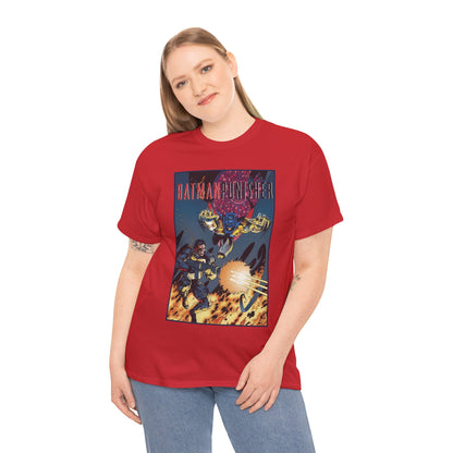 Batman/Punisher T-Shirt - Barry Kitson Art - Lake of Fire, AzBats - DC Comics/Marvel Comics