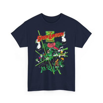 Green Lantern Corps T-Shirt - Joe Staton Art - Hal Jordan, John Stewart, Katma Tui, Arisia, Kilowog - DC Comics