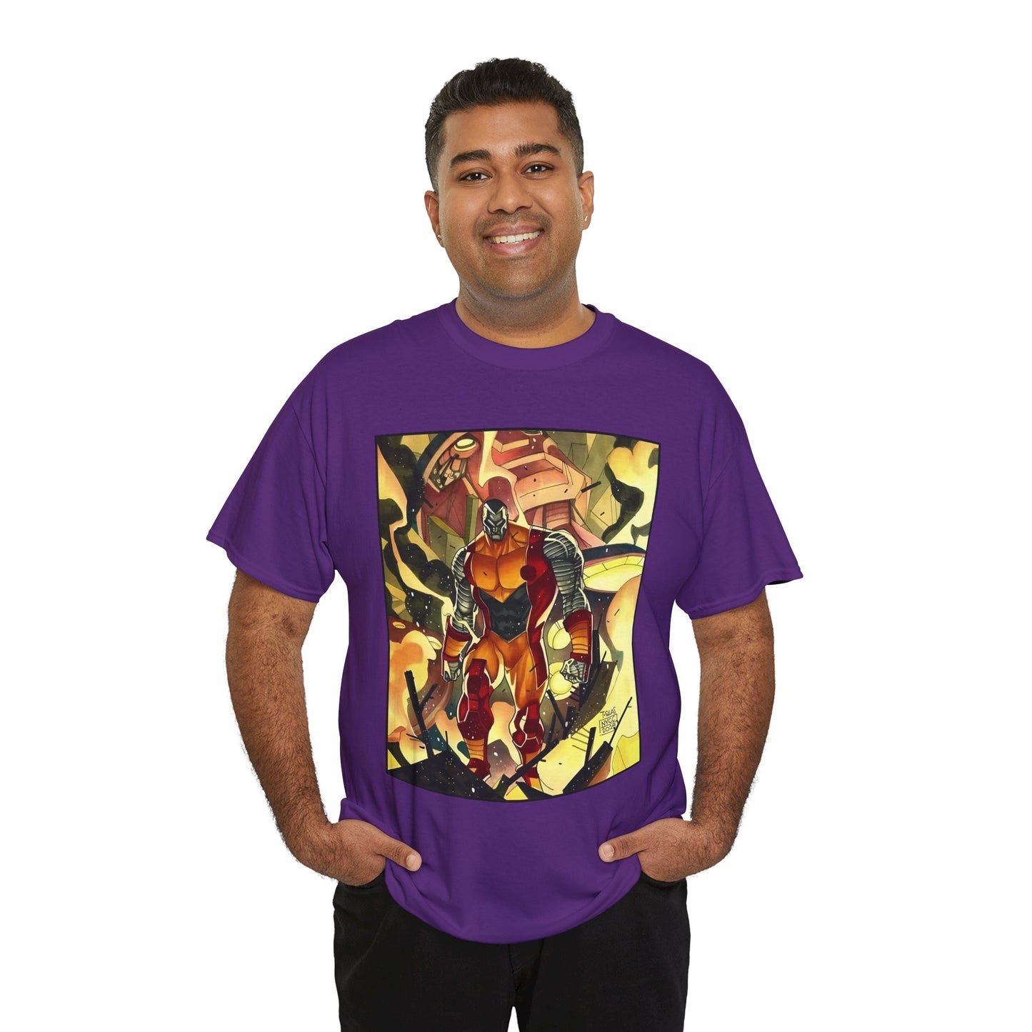 Colossus T-Shirt - Fighting a Sentinel - Marvel Comics