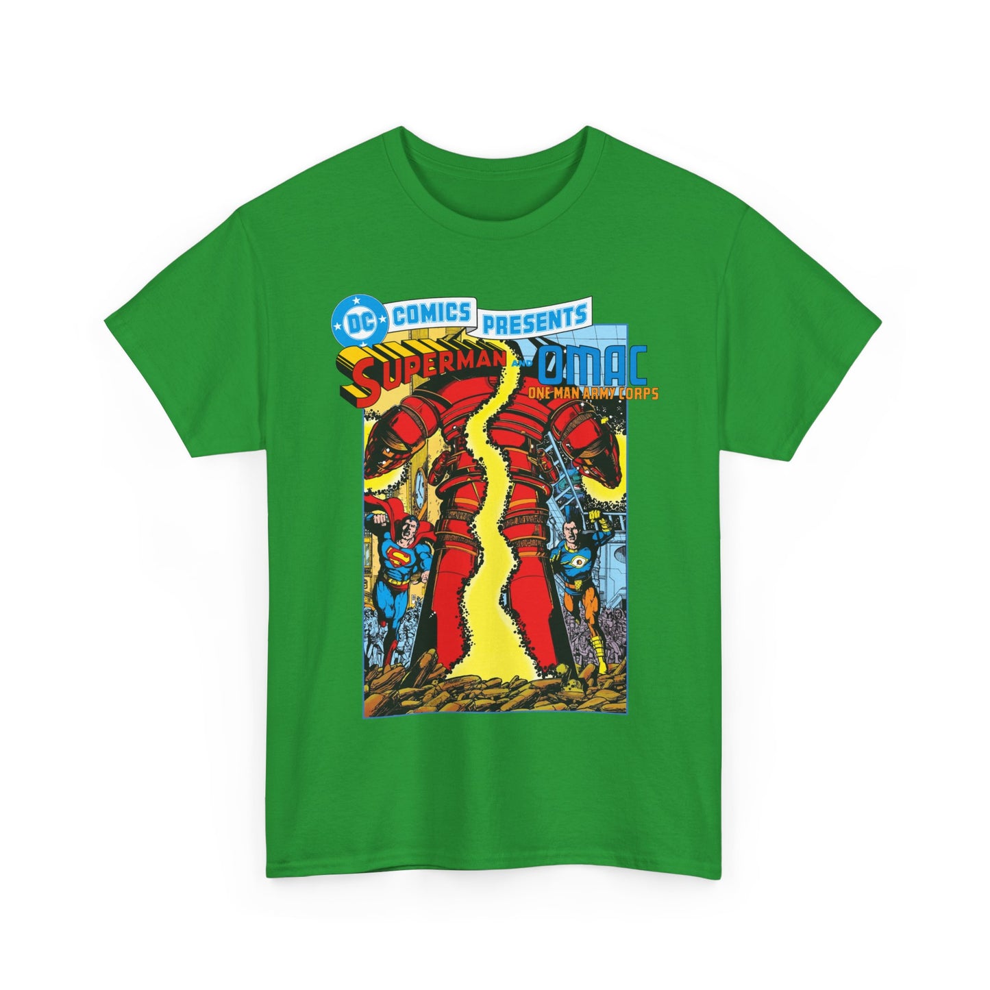 DC Comics Presents #61 T-Shirt - George Perez Art - Superman & OMAC Team-Up - DC Comics