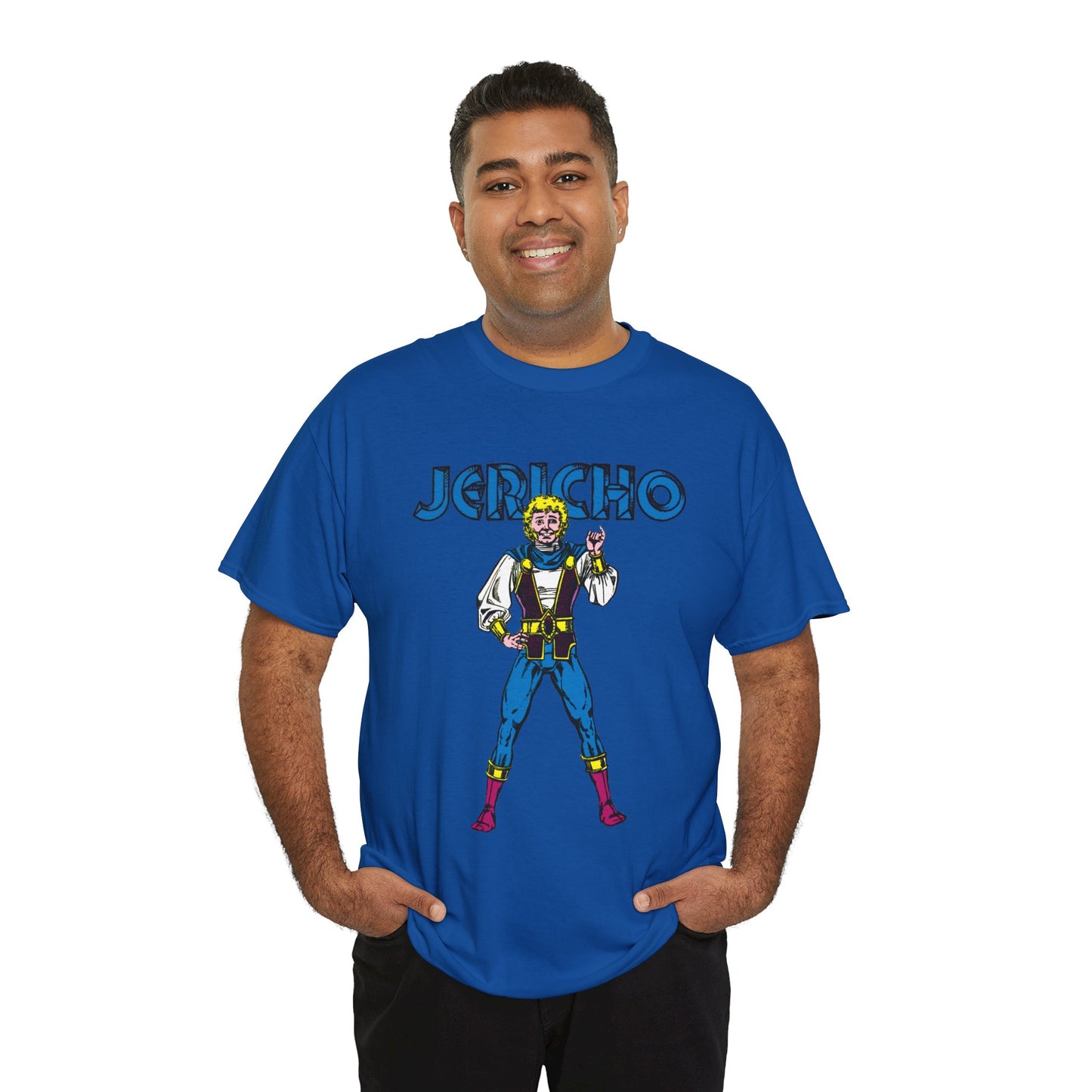 Jericho T-Shirt - George Perez Art - New Teen Titans Member - Son of Deathstroke, Brother of Ravager - DC Comics