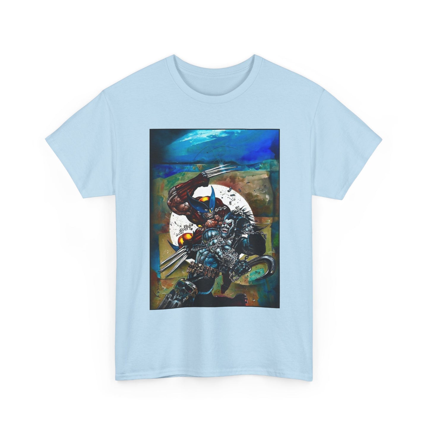 Lobo/Wolverine T-Shirt - Simon Bisley Art - DC/Marvel Comics