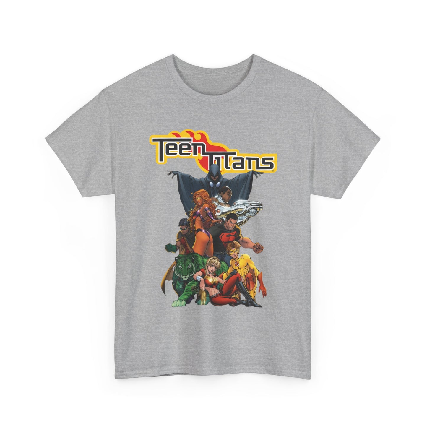 Teen Titans T-Shirt - Michael Turner Art - Cyborg, Raven, Wonder Girl, Superboy, Robin, Starfire - DC Comics