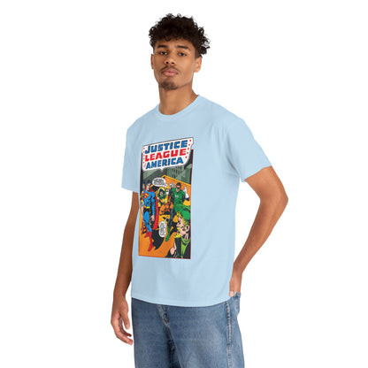 Justice League of America T-Shirt - Dick Dillin Art - Superman, Wonder Woman, Green Arrow, Green Lantern - DC Comics