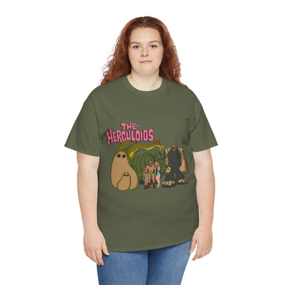 Herculoids T-Shirt - Popular 1960s Hanna-Barbera Cartoon - Zandor, Tara, Dorno, Gloop & Gleep - Amzot - Alex Toth Designs
