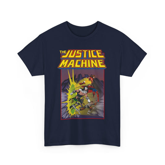 Justice Machine T-Shirt - John Byrne Art - Comico Comics