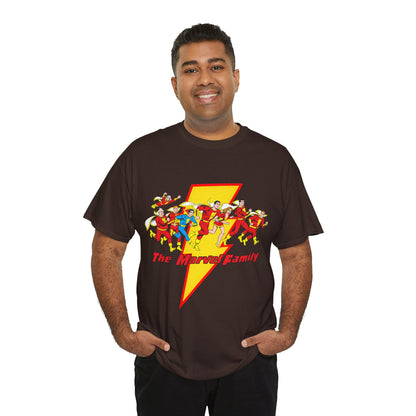Marvel Family T-Shirt - Shazam - DC Comics - Mary Marvel, Hoppy the Marvel Bunny, Uncle Marvel, Captain Marvel Jr - DC Who's Who Art