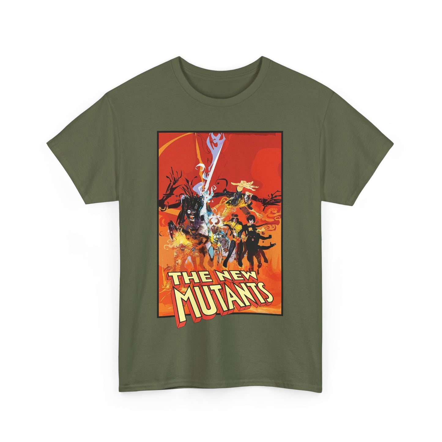 New Mutants T-Shirt - Bill Sienkiewicz Art - Marvel Comics - Magik, Warlock, Cannonball, Wolsbane, Sunspot