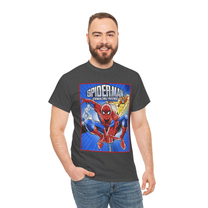 Spider-Man & His Amazing Friends T-Shirt - Firestar, Iceman - Popular 1980s Saturday Morning Cartoon - Marvel Comics