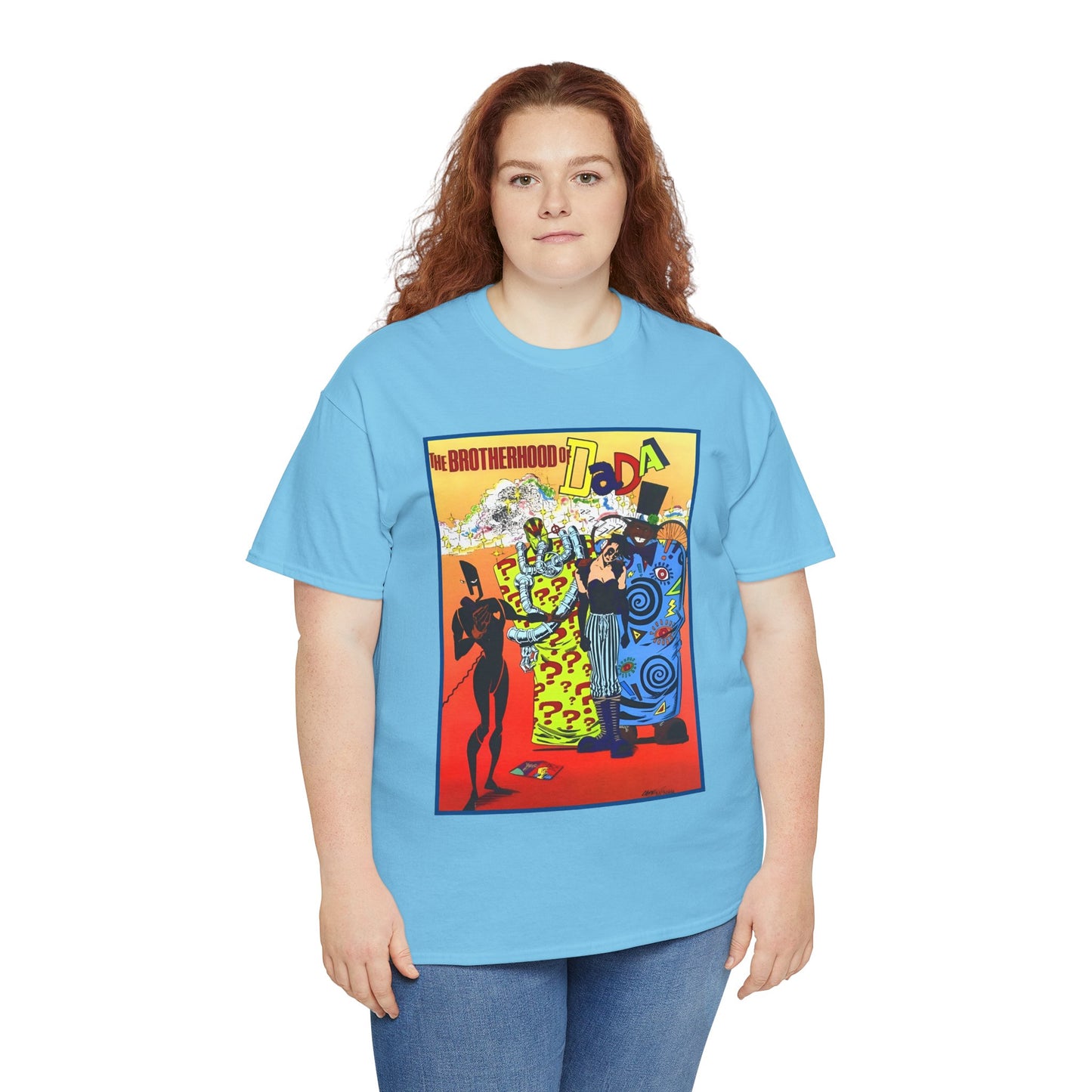 Brotherhood of Dada T-Shirt - Doom Patrol Foes - Mr Nobody, Quiz, Frenzy - DC Comics, Vertigo Comics - Grant Morrison Stories