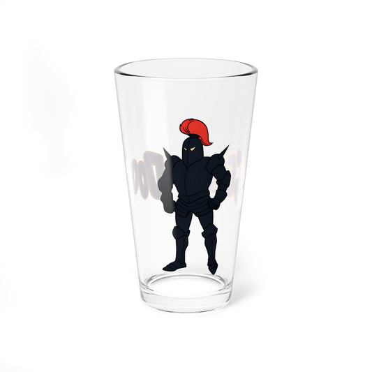 Black Knight Pint Glass, 16oz - Scooby Doo Villain - Hanna-Barbera Cartoon - Mr Wickles - What a Night for a Knight