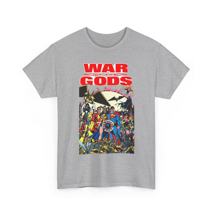 War of the Gods T-Shirt - George Perez Art - Wonder Woman Story - Superman, Captain Marvel, Hawkman, Firestorm, Dr Fate, Troia, Lobo, Batman - DC Comics