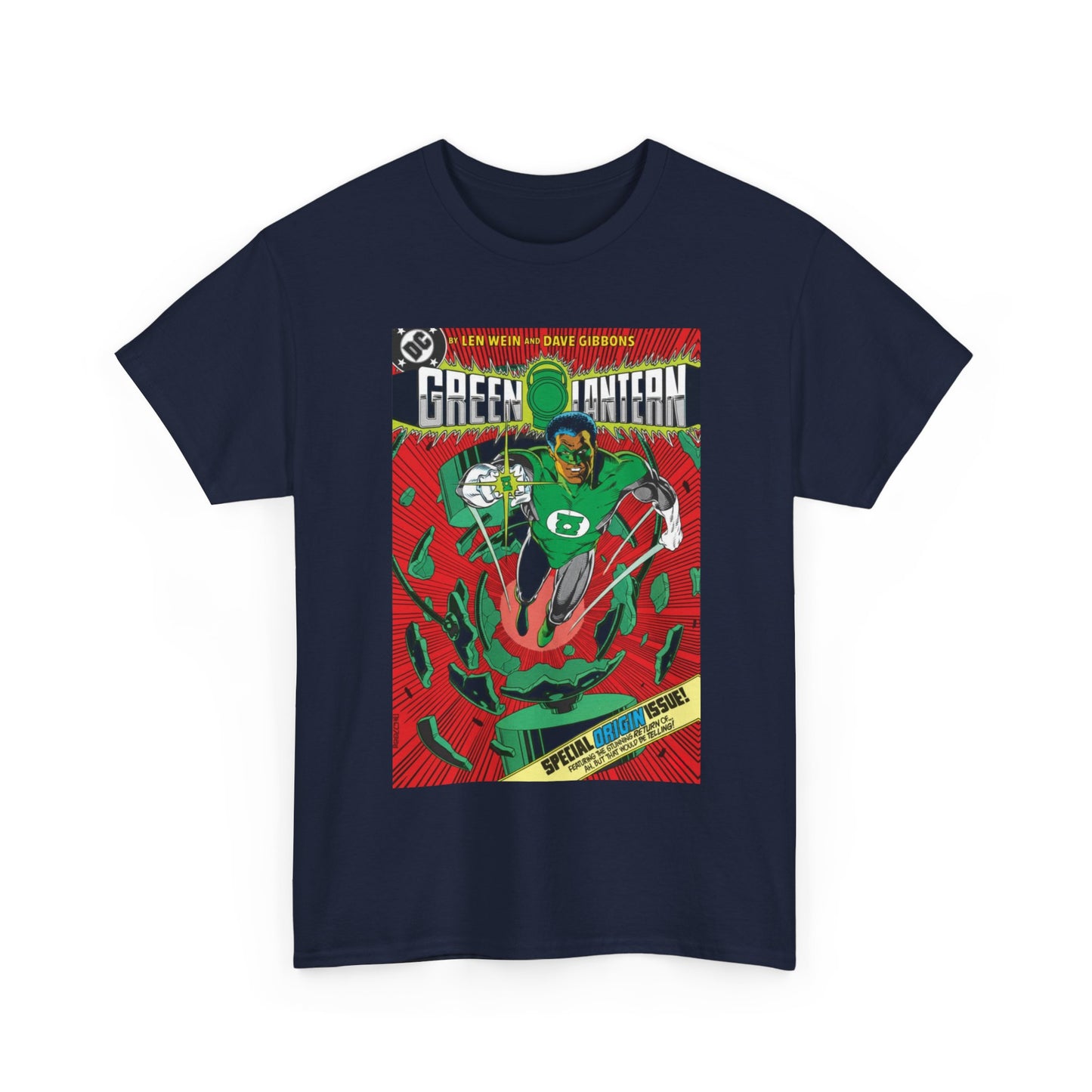 Green Lantern #185 T-Shirt - Dave Gibbons Art - John Stewart Origin Issue - DC Comics