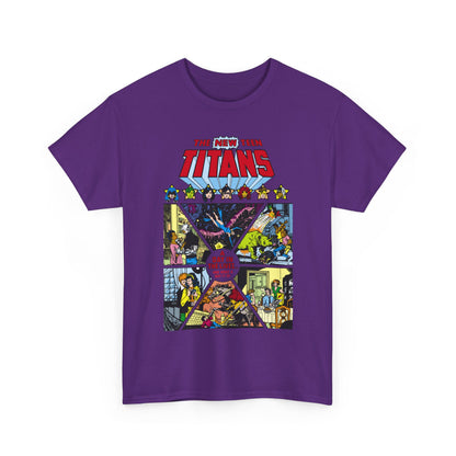New Teen Titans T-Shirt - George Perez Art - #8 Cover - A Day in the Life - Robin, Wonder Girl, Cyborg, Starfire, Raven, Changeling, Kid Flash - DC Comics