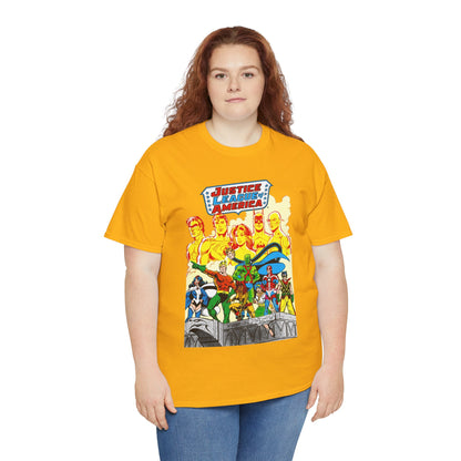 Justice League Detroit T-Shirt - Aquaman, Elongated Man, Zatanna, Vixen, Steel, Martian Manhunter, Vibe, Gypsy