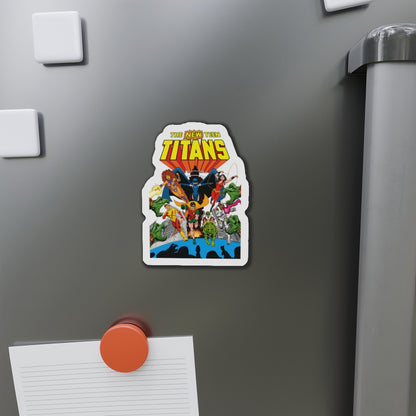 New Teen Titans Die-Cut Magnet - George Perez Art - Robin, Wonder Girl, Cyborg, Starfire, Raven, Kid Flash, Changeling - DC Comics - 3", 4", 5", 6"