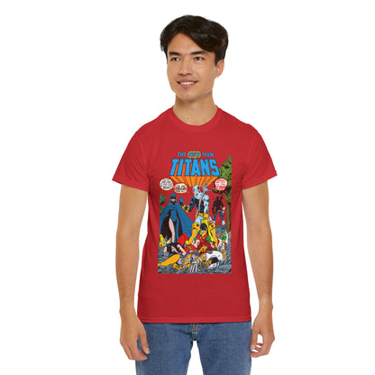 New Teen Titans T-Shirt - George Perez Art - #2 Cover Art - Deathstroke & Ravager - DC Comics