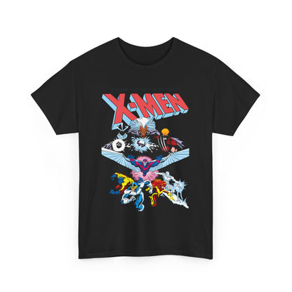 X-Men/X-Factor T-Shirt - Cyclops, Storm, Jean Grey, Iceman, Beast, Wolverine - Marvel Comics - From the Inferno Storyline - Mutant Battle