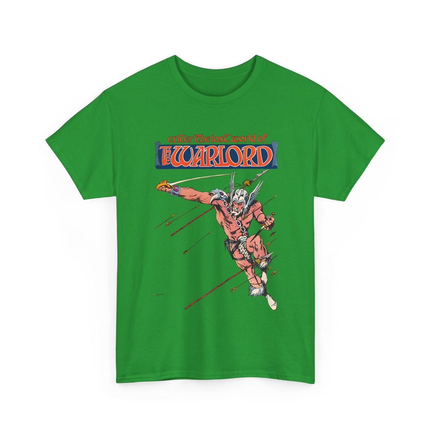 Warlord T-Shirt - Jerry Bingham Art - Travis Morgan, Skartaris - DC Comics