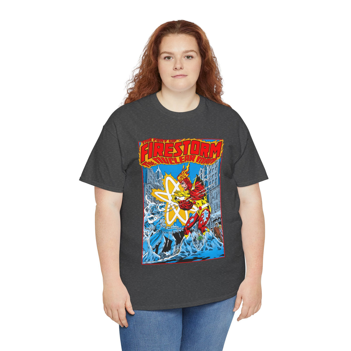 Fury of Firestorm T-Shirt - Pat Broderick Art - Vs Killer Frost - #3 Cover Art - DC Comics
