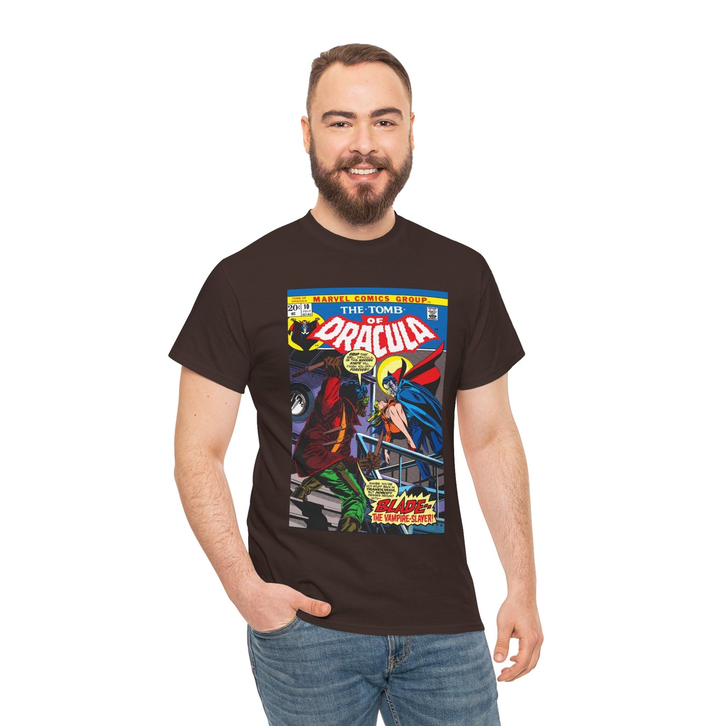 Tomb of Dracula T-Shirt - #10, First Appearance of Blade, Vampire Hunter - Marvel Comics