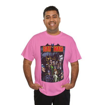 Batman T-Shirt - George Perez Art - Arkham Asylum - Joker, Catwoman, Poison Ivy, Riddler, Nightwing - DC Comics