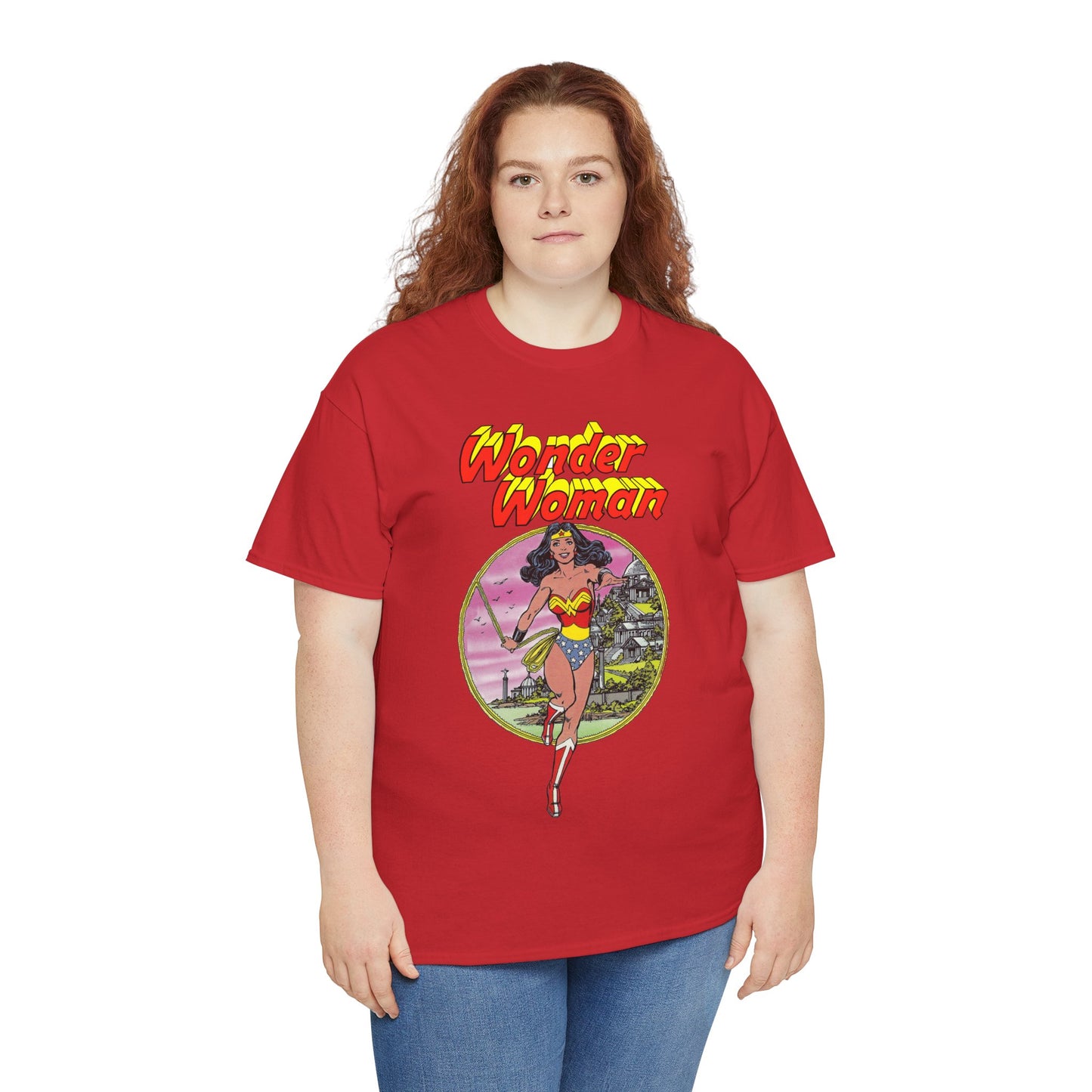 Wonder Woman T-Shirt - George Perez Art - Justice League 1980s Postcard Set - JLA Member - Diana from Themyscira - DC Comics