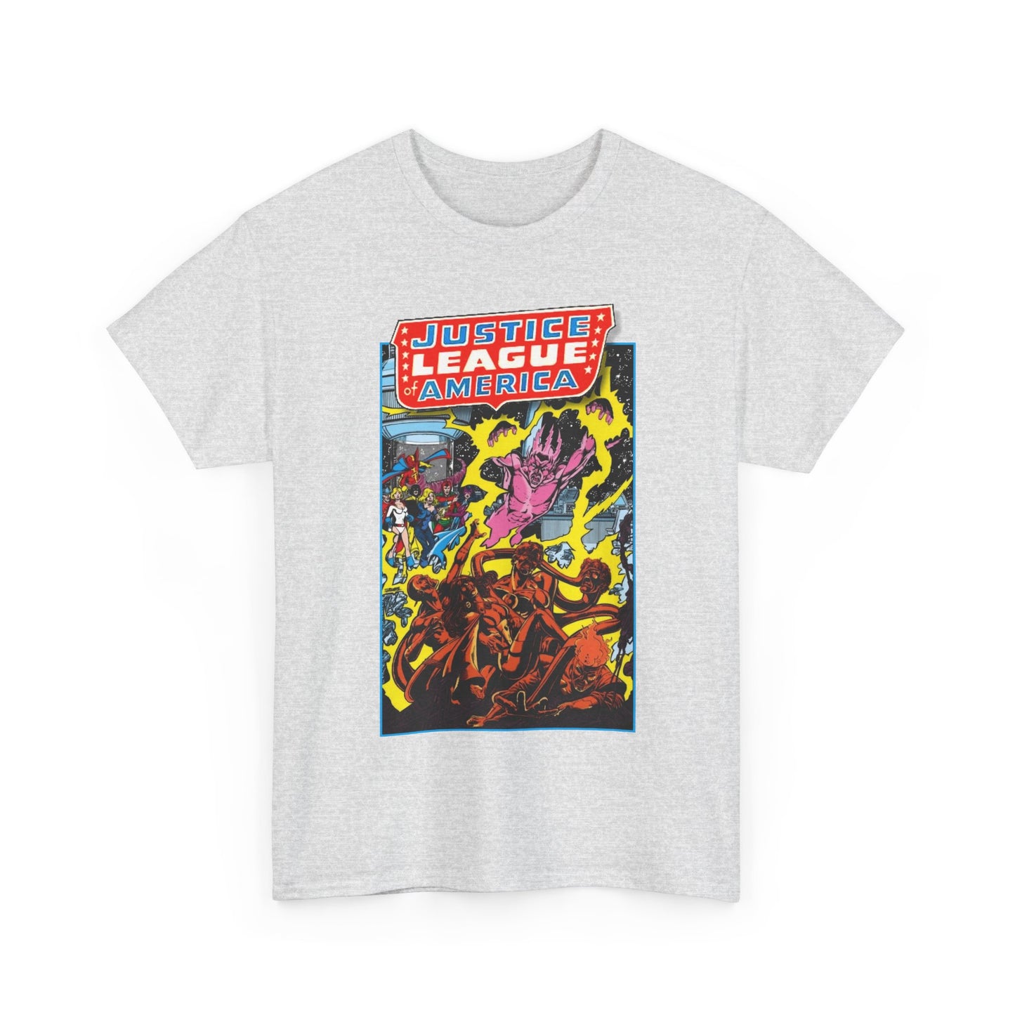 Justice League of America T-Shirt - George Perez Art - JSA Team-Up Cover - DC Comics