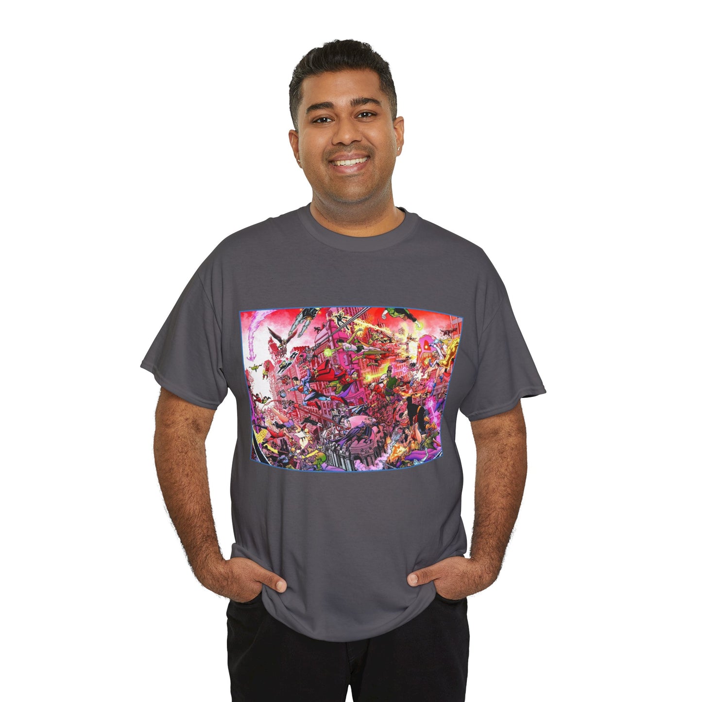 Crisis on Infinite Earths/DC Legends T-Shirt - George Perez Art - DC Comics