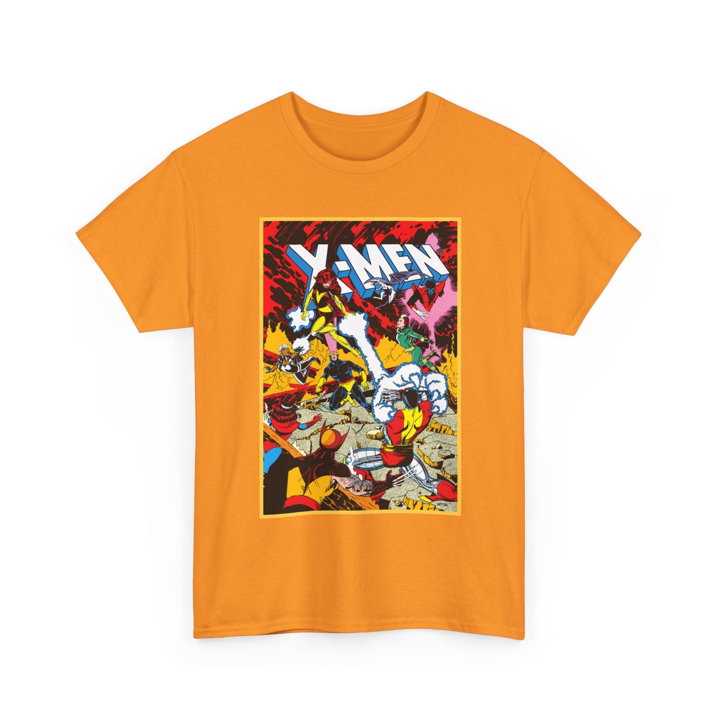 X-Men T-Shirt - Paul Smith Art - Return of Dark Phoenix - Wolverine, Colossus, Cyclops, Storm, Nightcrawler, Rogue - Marvel Comics