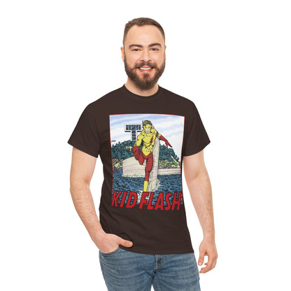 Kid Flash T-Shirt - George Perez Art - Wally West - New Teen Titans Member - Titans Tower - Future Flash - DC Comics